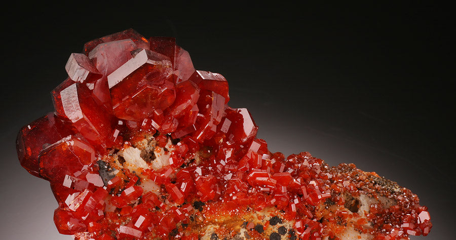 Vanadinite Crystal Cluster