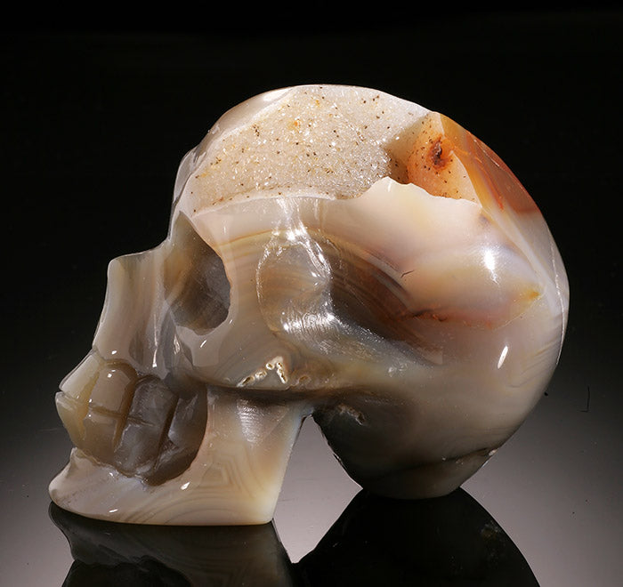 Brazilian Agate Skull