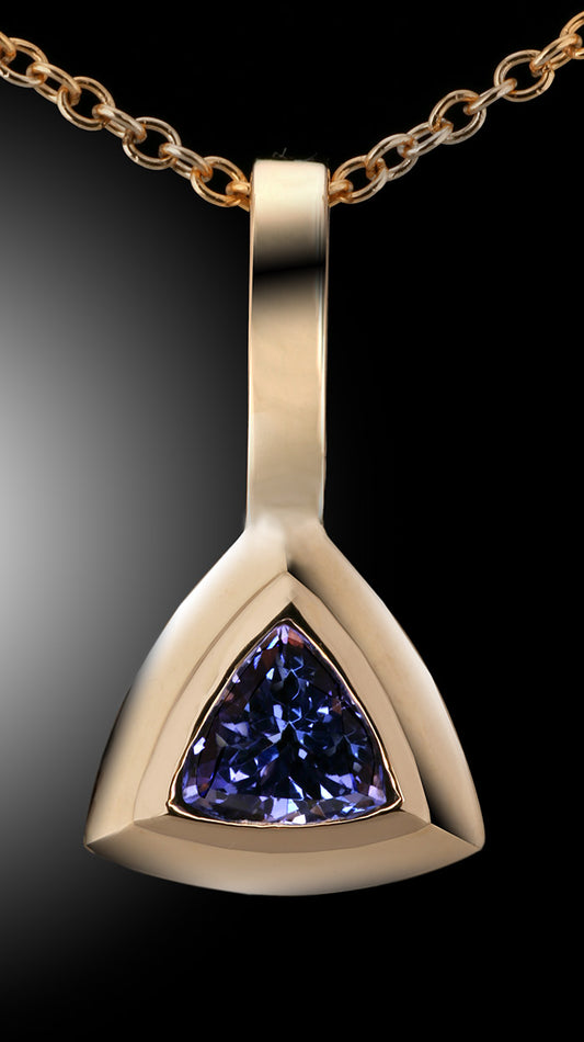 Tanzanite in 14k Yellow Gold Pendant