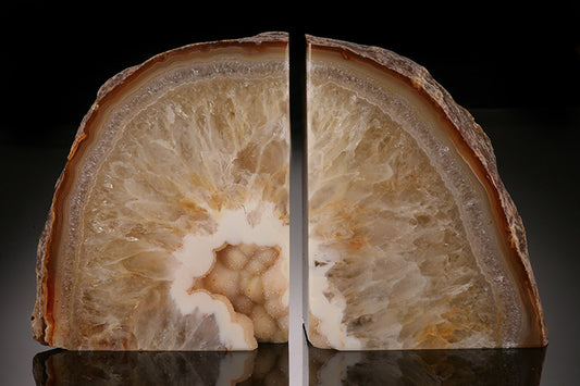 Brazilian Agate Bookends