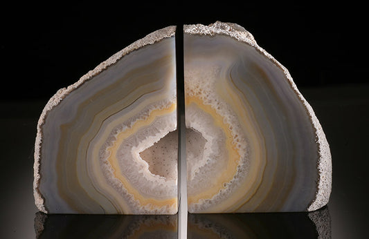 Brazilian Agate Bookends