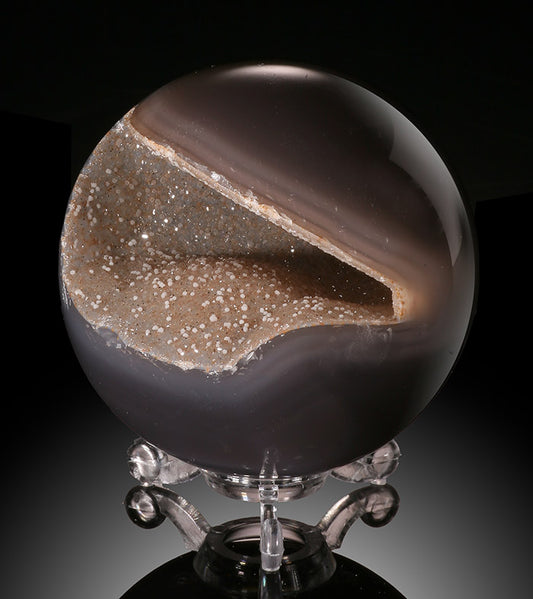 Brazilian Agate Sphere (with stand)