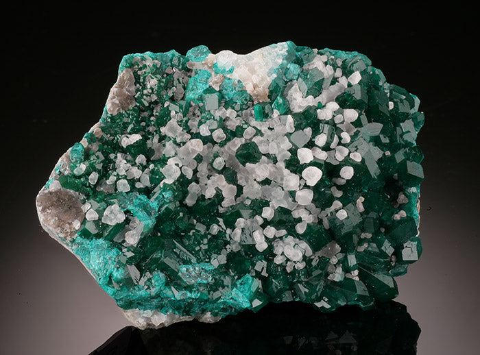 Dioptase with Calcite