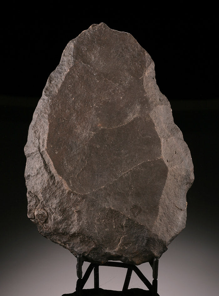 Acheulean Handaxe (Quartzite), with stand