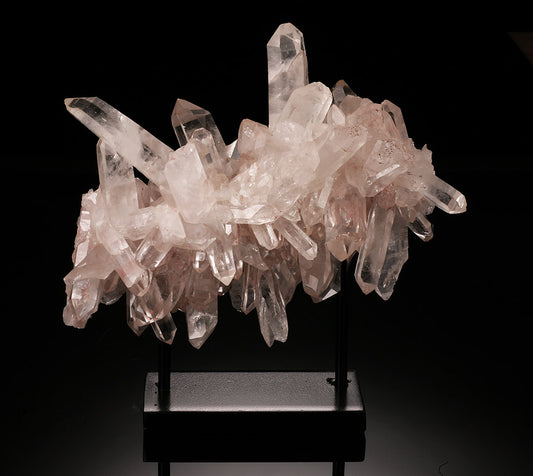 Pink Himalayan Quartz on Custom Stand