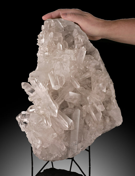 15" Quartz Cluster (with stand)