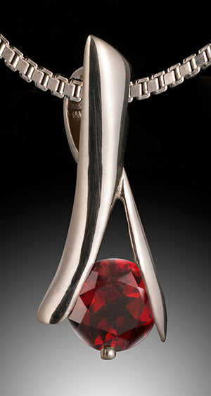 Gemstone "Branch" Pendant with Chain