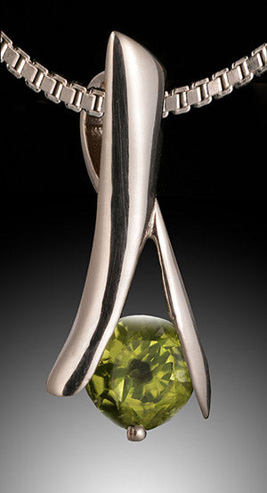 Gemstone "Branch" Pendant with Chain