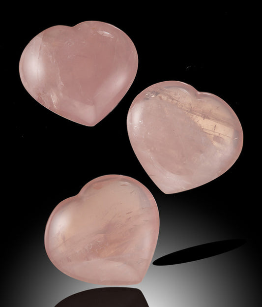 Rose Quartz Hearts (Best Available)