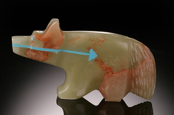 Zuni Fetish- Onyx Wolf