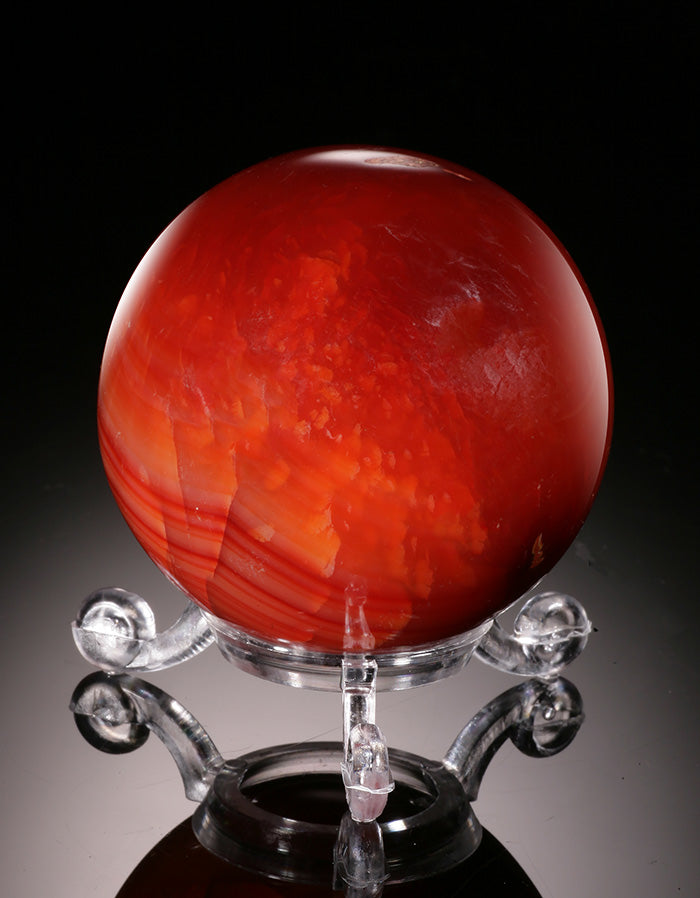Carnelian Sphere (with stand)