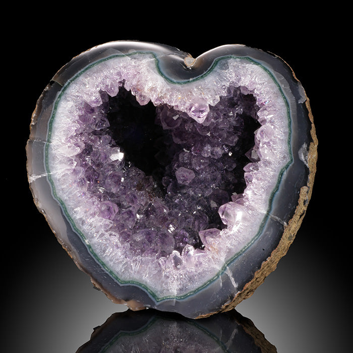 Amethyst Heart Geode