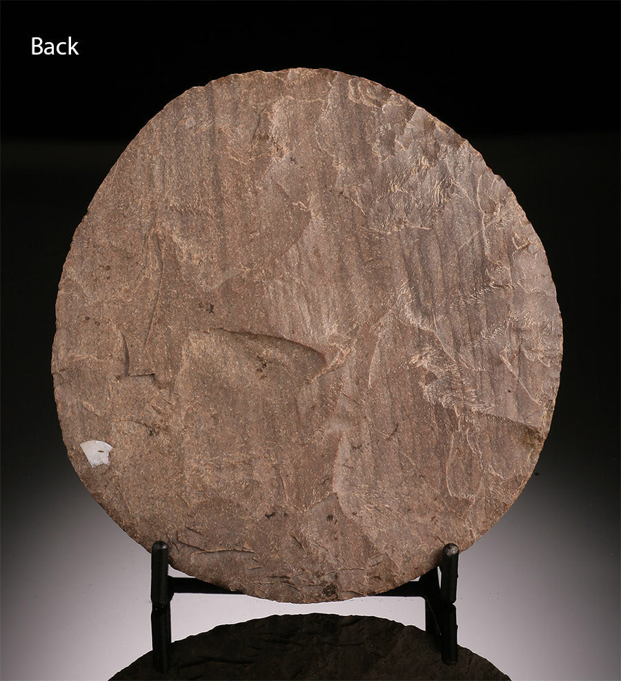 Neolithic Disc - Jasper (w/ stand)