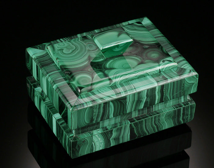 Malachite Box with Handle