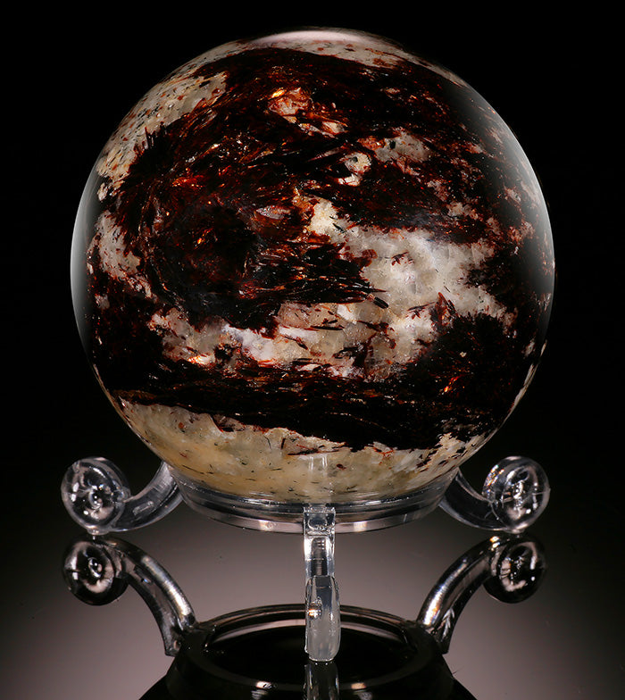 2-1/2" Astrophyllite Sphere (with stand)