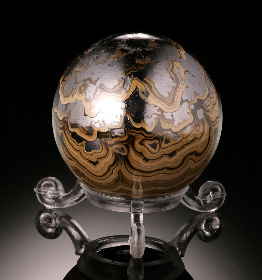 Marcasite & Pyrite Sphere - Poland (w/ stand)