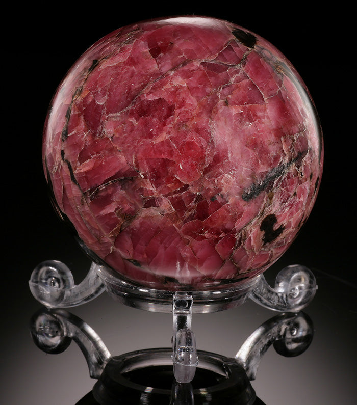Rhodonite Spere (w/ stand)