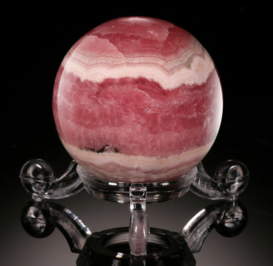 Rhodochrosite Sphere-Argentina (with stand)