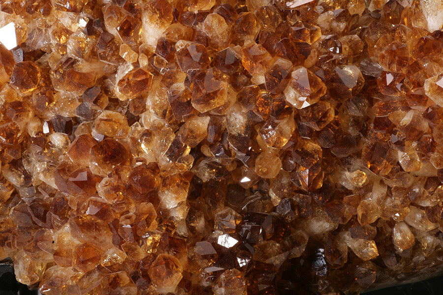 Large Citrine Display Cluster with Custom Stand