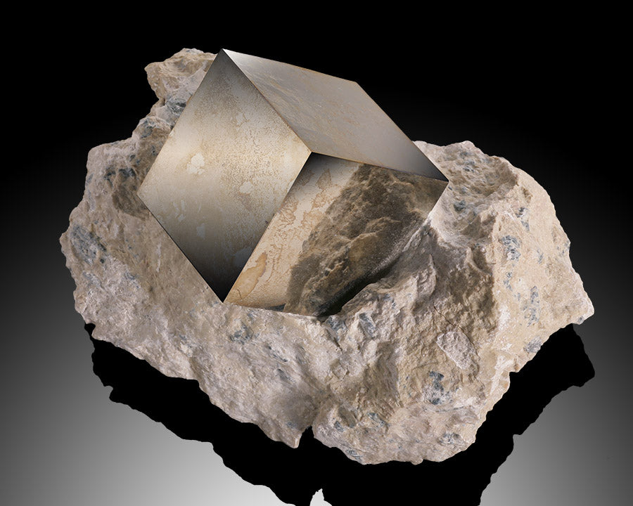 4" Specimen of Pyrite in Matrix