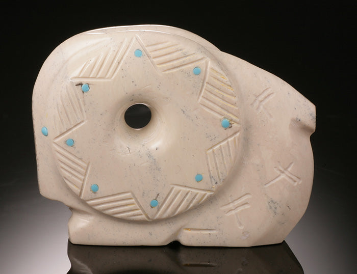 Zuni Ram Fetish - Fish Rock Serpentine