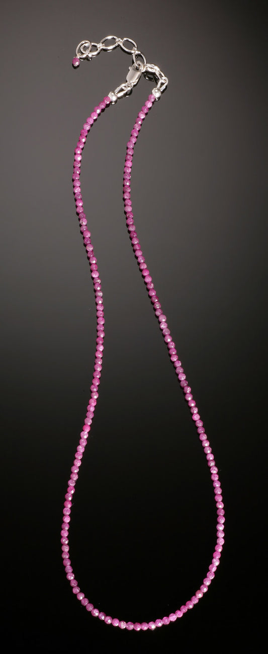 Ruby Micro-Bead Necklace