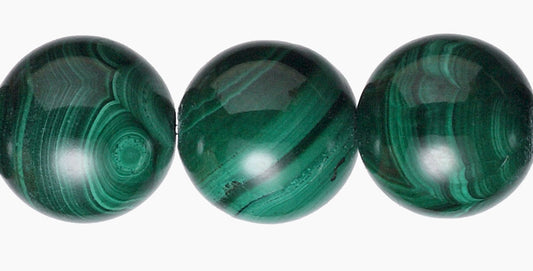 12mm Malachite Beads