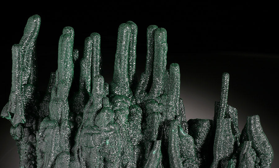 Malachite Stalactite Formation! (with stand)
