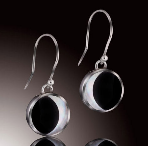 Phases of the Moon Single Drop Earrings