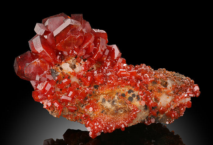 Vanadinite Crystal Cluster