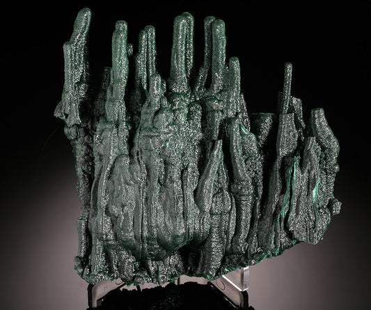 Malachite Stalactite Formation! (with stand)
