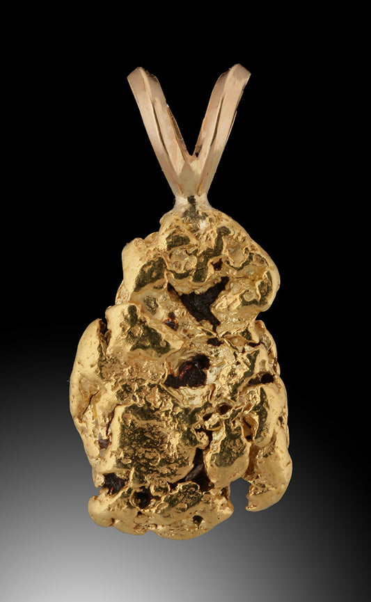 Gold Nugget Pendant (14k Yellow Gold)