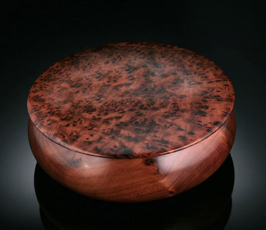 Round Thuya Wood Boxes