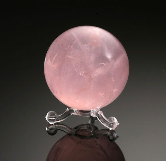 1-1/4" Rose Quartz Sphere w/ Stand