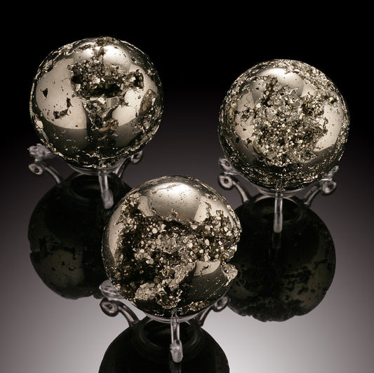 2" Pyrite Sphere w/ stand (Best Available)