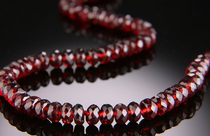 5mm Garnet Necklace