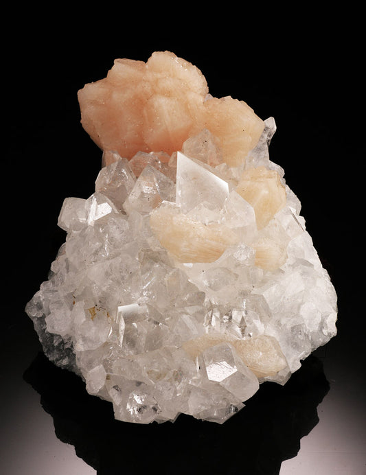 Apophyllite with Peach Stilbite