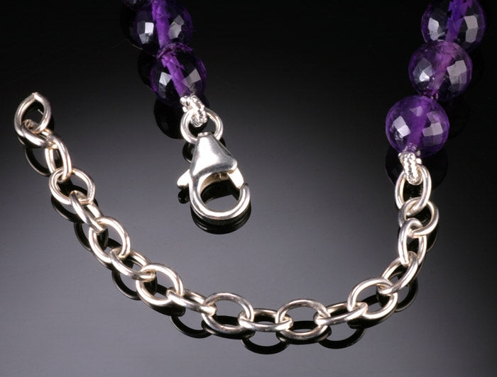 Facetted Amethyst Necklace