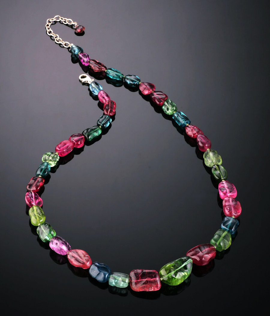 Stunning Multi-colored Tourmaline necklace