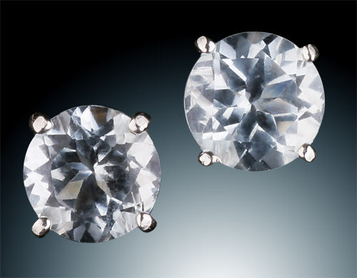 Aquamarine Stud Earrings 5mm