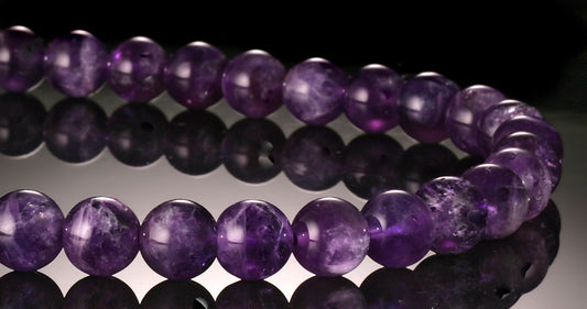 8mm Amethyst Bead Strand