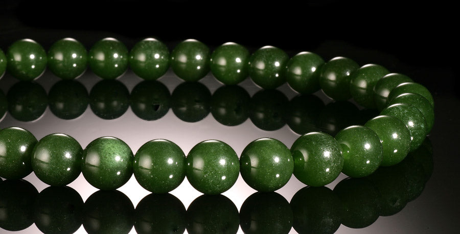 12mm Round Jade Bead Strand