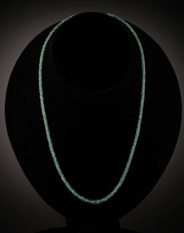 Facetted Emerald Necklace