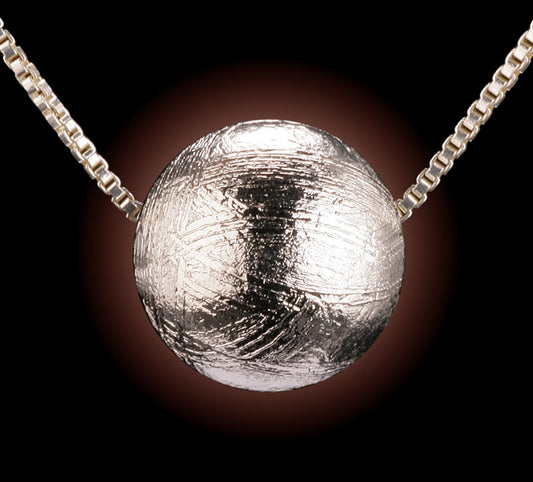Swedish Meteorite Bead Pendant