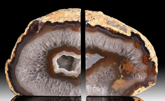 Brazilian Agate Bookends