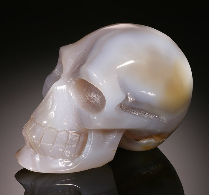 Agate Skull Carving