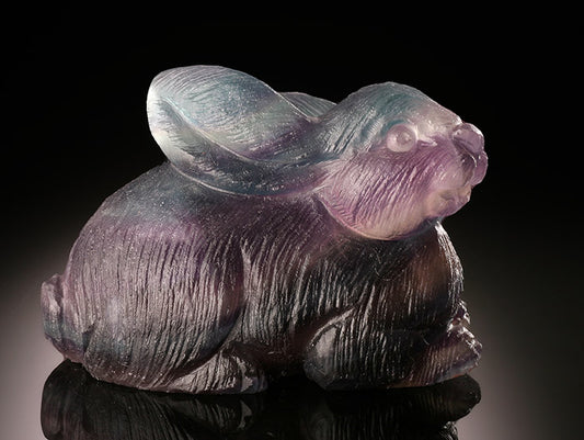 Fluorite Rabbit Carving