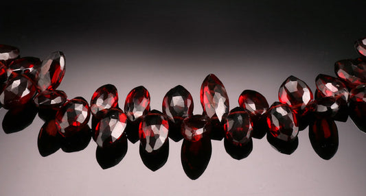 Garnet Top-drilled Teardrops