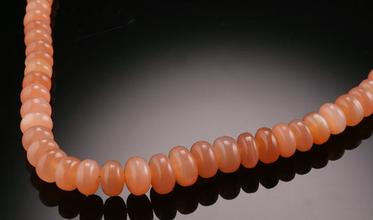 Peach Moonstone Roundelles