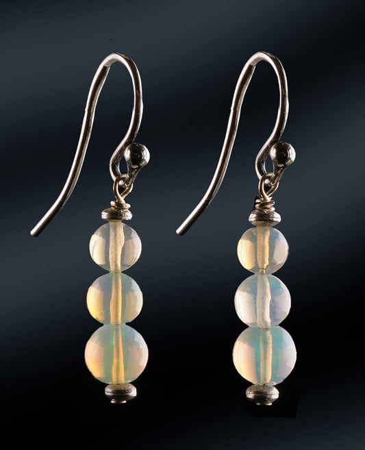 Ethiopian Opal Dangle Earrings